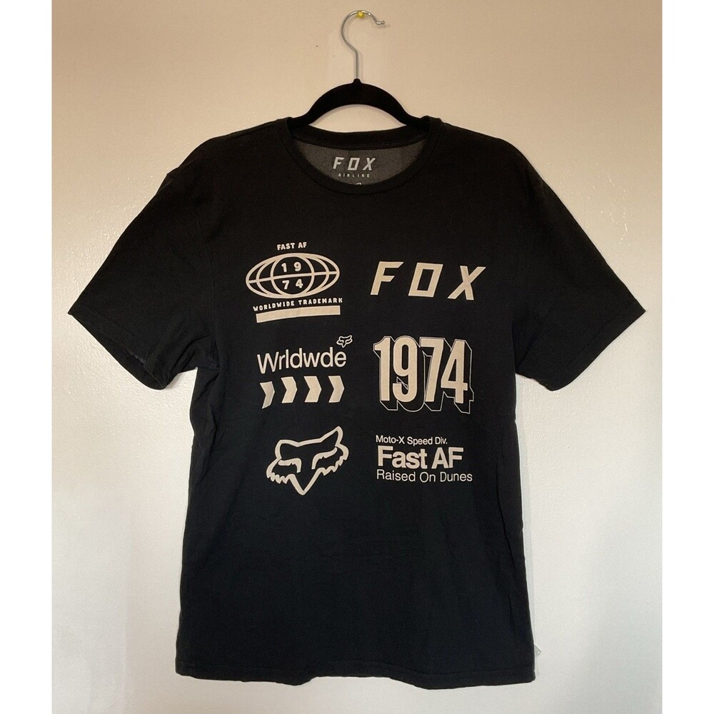 Fox Racing - T-Shirt Worldwide Airline Black - Size M